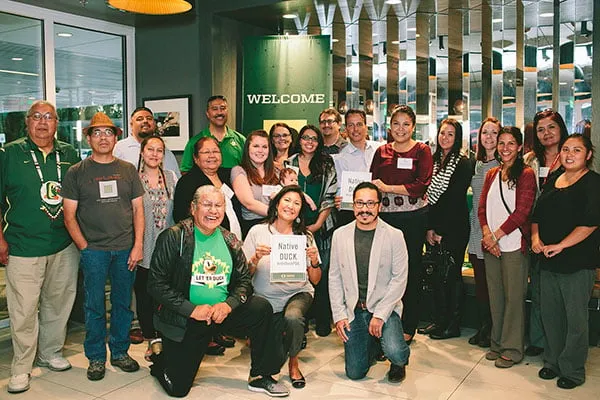 Members of University of Oregon Native Duck Nation