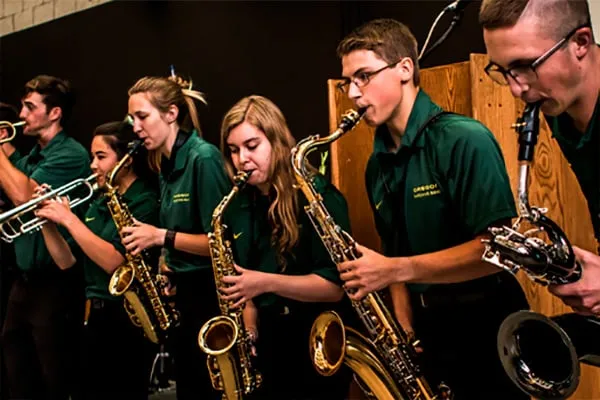 Members of University of Oregon band